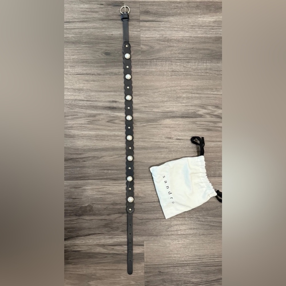 Sandro Vintage Black Pearl Woman’s Belt